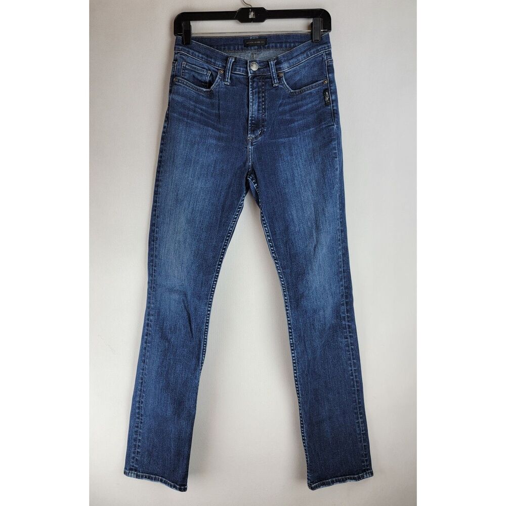 Silver Jeans Co. Womens Size 28X32 Blue Medium Wash Calley Straight Leg Jeans